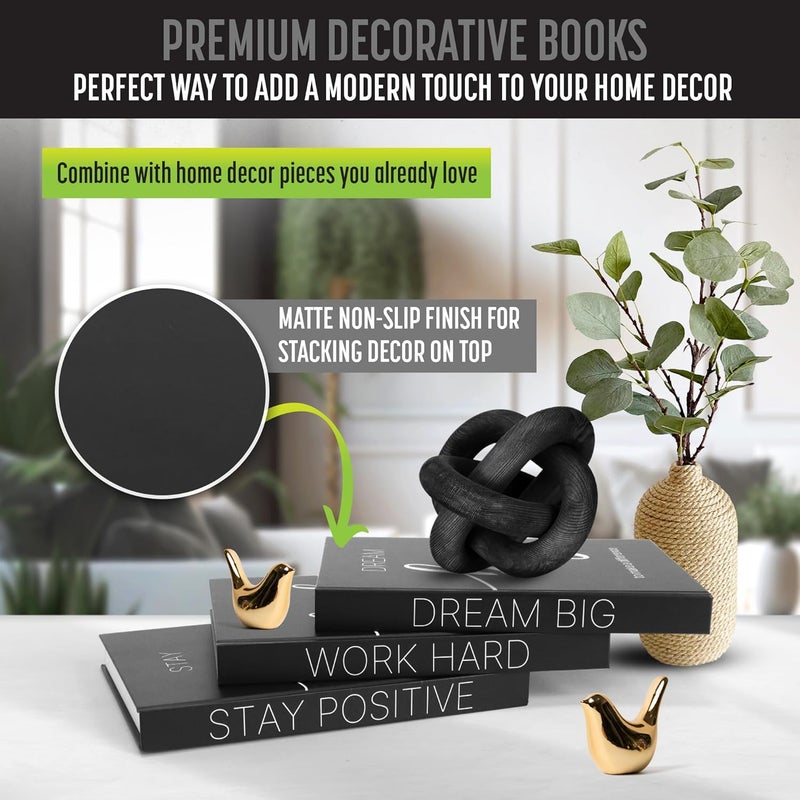 AMINALUX Decorative Books for Home Decor - Faux for decoration Coffee Table | Book Shelf Decor | Entryway | Console Table - Modern Luxury Designer Decor Set - Decorative for Display - Image 2